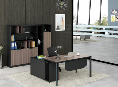 Home Office Schreibtisch mit Regal Büroeinrichtung Möbel Schreibtisch